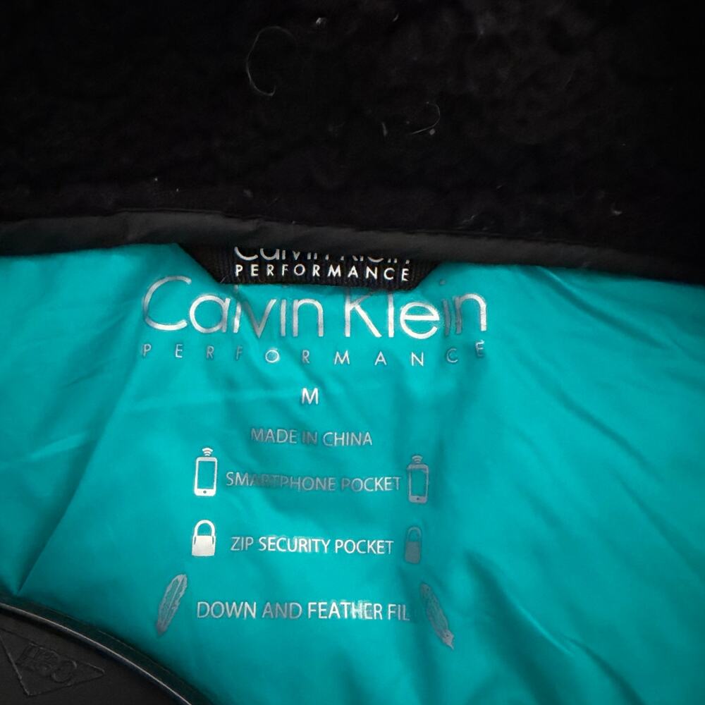 Calvin Klein aqua zip up puffer vest tennis activewear - Picture 10 of 12